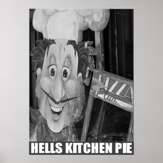 "Hell's Kitchen Pie" van Urban59 Studio Poster (Voorkant)