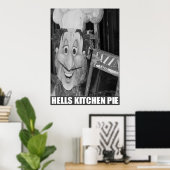 "Hell's Kitchen Pie" van Urban59 Studio Poster (Thuiskantoor)