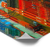 "Hells Kitchen Street" van Urban Gorilla ArtWorks Poster (Hoek)