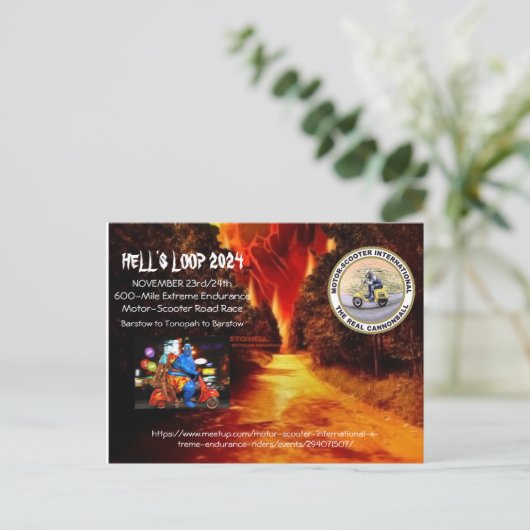 Hell's Loop 2024 Briefkaart (Staand voorkant)