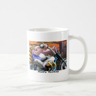 Hells Turkey Grappige Thanksgiving Harley T-shirts Koffiemok