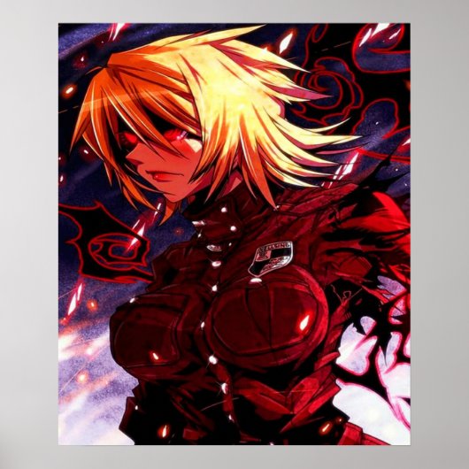 Hellsing Seras Victoria Rage in the Shadows Poster (Voorkant)