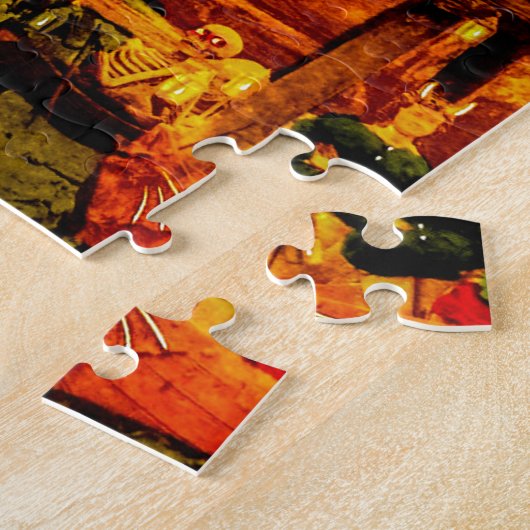 Hellsville Skeletons Terror Horror Hell Legpuzzel (Zijkant)