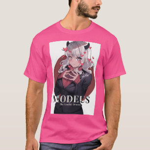 Helltaker Modeus Fanart Anime Illustratie T-shirt