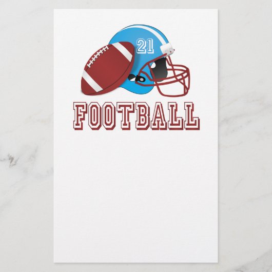 helm en bal van football flyer (Voorkant)