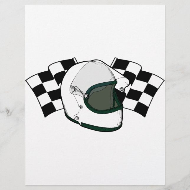 Helm en vlaggen (Voorkant)