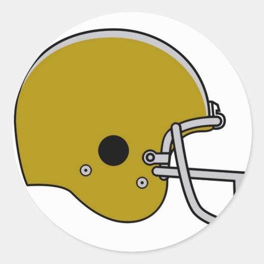 helm football ronde sticker (Voorkant)