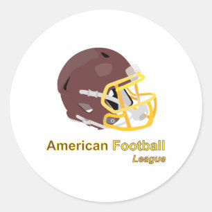 Helm gebruikt in Amerikaans football Ronde Sticker