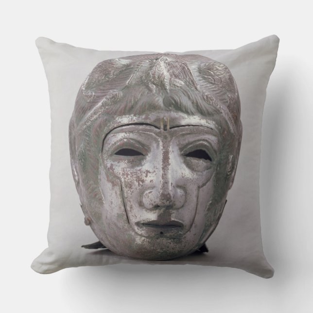 Helm met Eagle Decoration, Roman (zilver) Kussen (Voorkant)