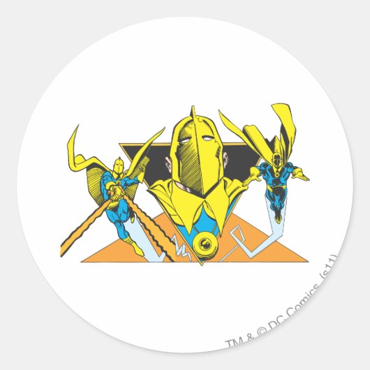 Helm of Fate Ronde Sticker (Voorkant)