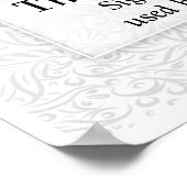 Helm van Awe IJslands magisch bord - wit Poster (Hoek)