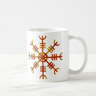 Helm van het symbool Awe Norse Viking Koffiemok