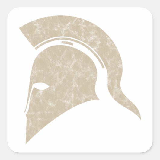 helm vierkante sticker (Voorkant)