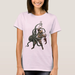  Helmen Diver met een Lobster en een Octopus T-shirt