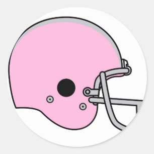 helmen voor footballs ronde sticker
