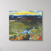 Helmer Osslund Spring Evening Behind Kiruna Canvas Afdruk (Voorkant)