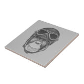  Helmet Chimpansee Tegeltje (Zijkant)