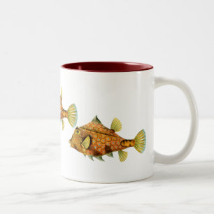 Helmet Cowfish Tweekleurige Koffiemok
