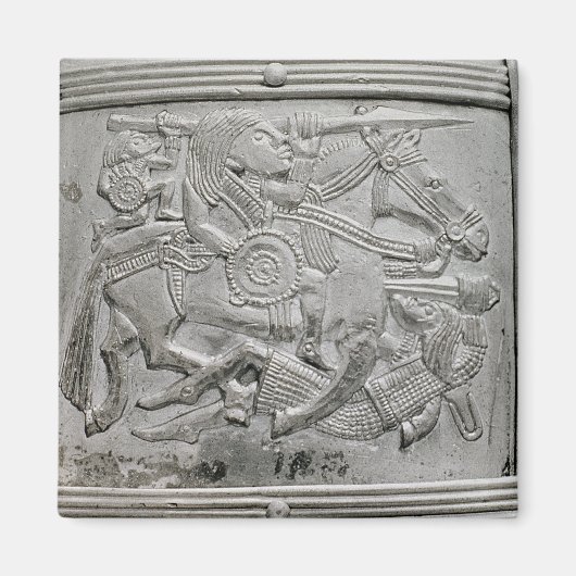 Helmfragment uit Sutton Hoo Treasure Magneet (Voorkant)