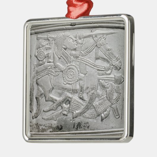 Helmfragment uit Sutton Hoo Treasure Metalen Ornament (Links)