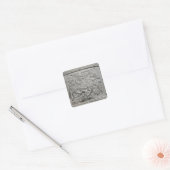 Helmfragment uit Sutton Hoo Treasure Vierkante Sticker (Envelop)