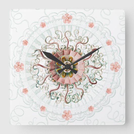 Helmkwal marinier wandklok vierkante klok (Voorkant)