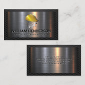 Helmtandwielconstructie Logo | Metallic Visitekaartje (Voorkant / Achterkant)