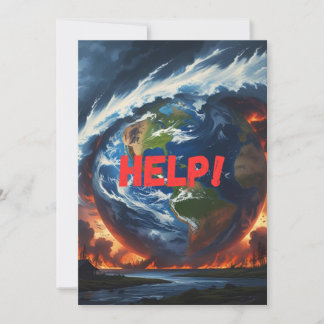 Help! – Aarde in crisis Feestdagenkaart