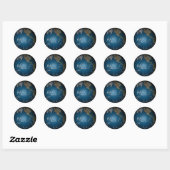 Help Aarde Ronde Sticker (Vel)