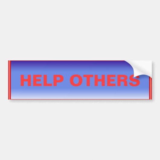 Help anderen Bumpersticker (Voorkant)