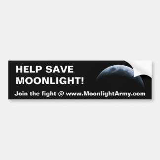 HELP BEWAREN MOONLICHT BUMPERSTICKER
