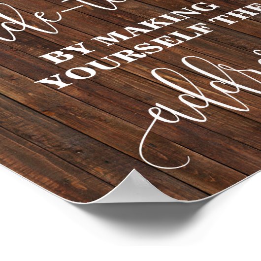 Help-bride die uzelf Western ondertekenen Poster (Hoek)