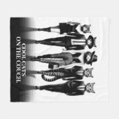 Help Cat Runway Modellen Wandelen De Catwalk Fleece Deken (Voorkant (Horizontaal))