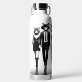 Help Cat Runway Modellen Wandelen De Catwalk Waterfles (Voorkant)