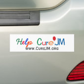 Help Cure JM Bumpersticker (Op auto)