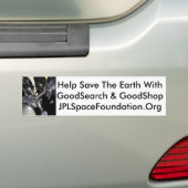 Help de aarde te redden bumpersticker (Op auto)