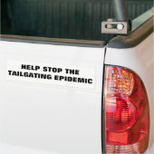 Help de fileepidemie stoppen bumpersticker (Op Truck)