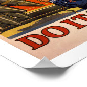 Help de goederen te leveren (wit) poster (Hoek)