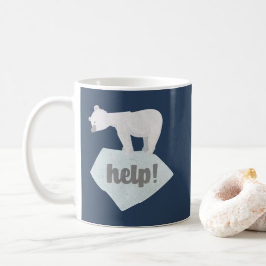 Help de ijsbeer koffiemok (Met donut)