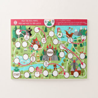 Help de Kikkerprins om bij het Kasteel te Komen Sp Legpuzzel