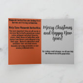 Help de Monarch vlinder te redden Bedankkaart (Binnen)