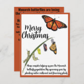Help de Monarch vlinder te redden Notitiekaartje (Voorkant / Achterkant)