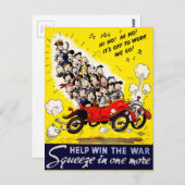 Help de oorlog te winnen - Carpool Briefkaart (Voorkant / Achterkant)