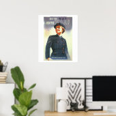Help de R.A.F. zich bij het Poster WAAF_Propaganda (Thuiskantoor)