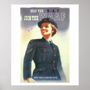 Help de R.A.F. zich bij het Poster WAAF_Propaganda