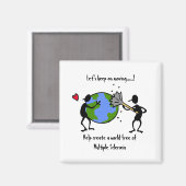 Help de wereld van MS te bevrijden - magneet (Voorkant / Achterkant)