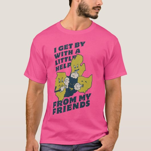 Help een Hoosier-ontwerp T-shirt (Voorkant)