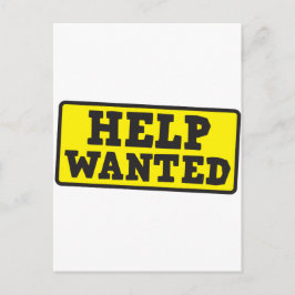 Help-gewenst teken briefkaart