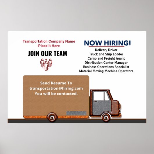 Help Gezocht nu het huren van banen Personaliseren Poster (Voorkant)