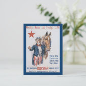 Help hem om de VS te helpen! Briefkaart (Staand voorkant)